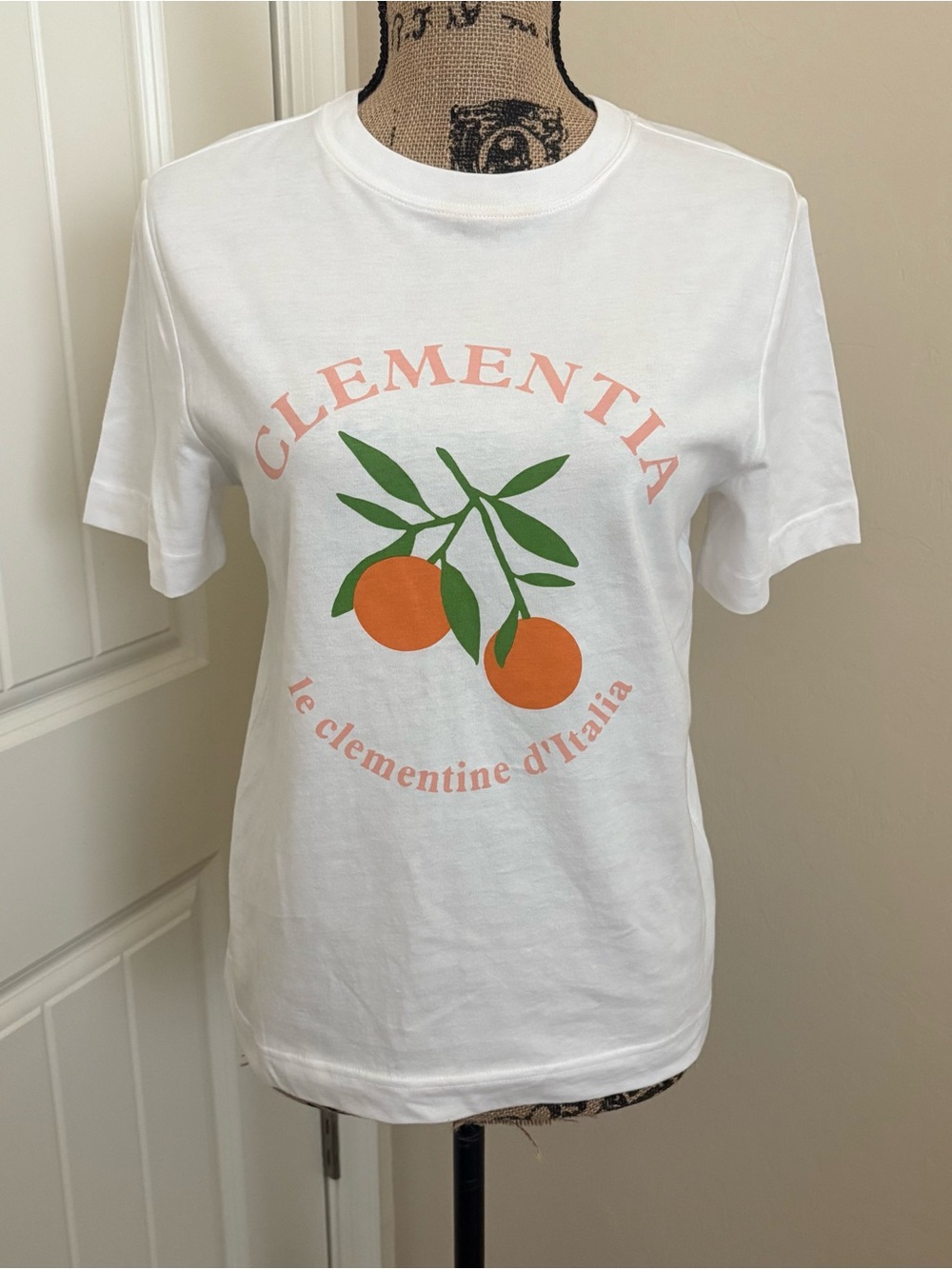 H&M Clementia Orange Italian Summer Tee